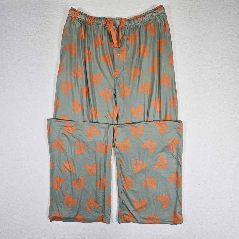 Disney Halloween Pumpkin Mickey Mouse Size XL Unisex Lounge Pants